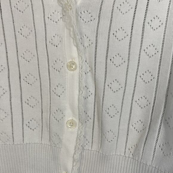 J. Crew Women’s Small White Egyptian Cotton Button Up Short Sleeve Top Blouse - Picture 6 of 11